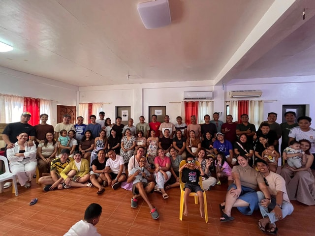 Couples gathered for fellowship