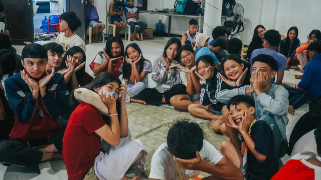Young people together at Youth Camp